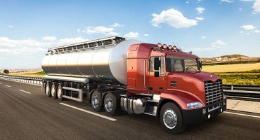 3D design tank truck, tanker truck, tanker with vivid colors
